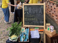 直八市集在淡水古蹟園區內設點圖片