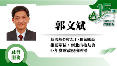 第15屆傑出校友：社會服務類-郭文斌